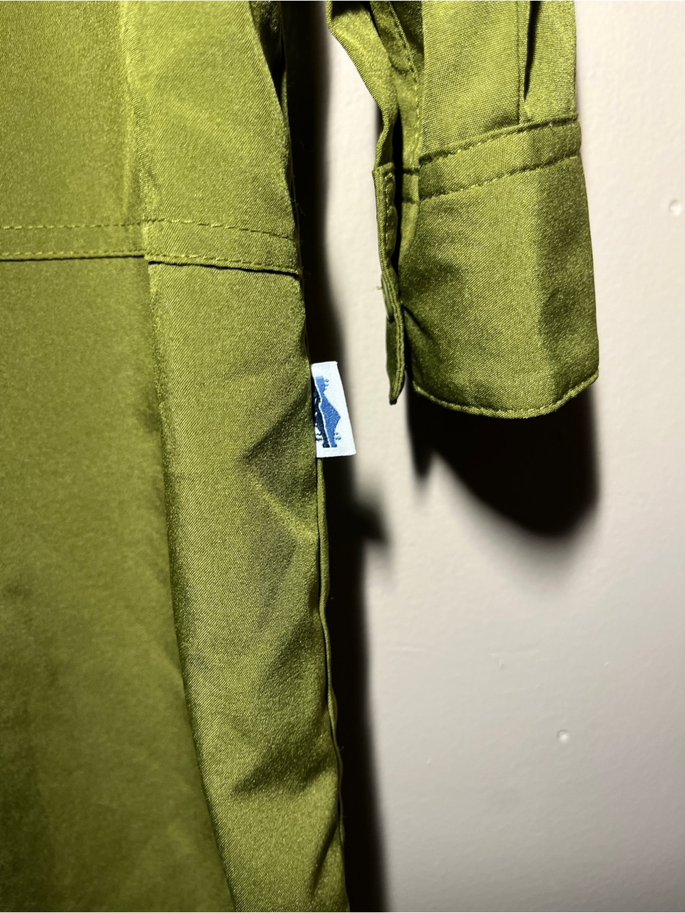 Shore to Summit Avocado Green Utility Shirt Dress Large - Picture 4 of 12